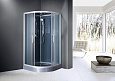 Детальная картинка товара «душевая кабина esbano elegancia (eskg80cr) полукруглая с крышей esg-80cr 80x80x210см»