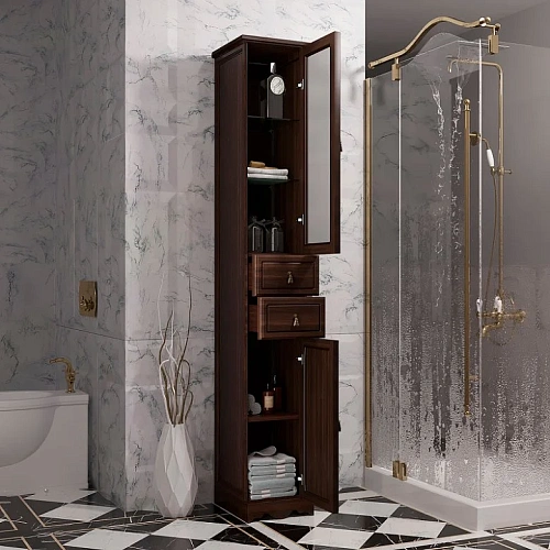 Шкаф-пенал Opadiris Риспекто 30, орех антикварный, правый, вар. 2 00-00005835 Шкаф-пенал Opadiris Риспекто 30, орех антикварный, правый, вар. 2 00-00005835