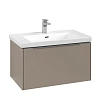 Тумба под раковину Villeroy &amp; Boch Subway 3.0 с подсветкой Taupe / Taupe C573L0VM