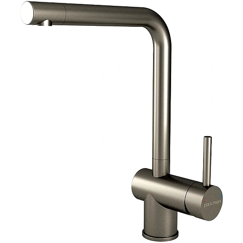 Смеситель для кухни Paulmark Spring вороненая сталь Sp212067-GM Смеситель для кухни Paulmark Spring вороненая сталь Sp212067-GM
