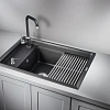 Кухонная мойка Granula KS-7305, ЧЁРНЫЙ, кварц 730х510 Кухонная мойка Granula KS-7305, ЧЁРНЫЙ, кварц 730х510