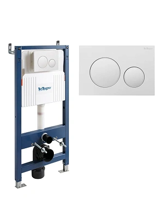 Инсталляция для унитаза BelBagno BB-101-M-BC с клавишей смыва
