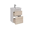 Тумба под раковину Lemark COMBI 50 см подвесная/напольная, дуб кантри/белый LM03C50T-dub Тумба под раковину Lemark COMBI 50 см подвесная/напольная, дуб кантри/белый LM03C50T-dub