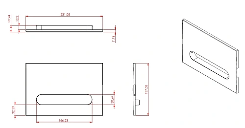 Клавиша смыва Allen Brau Project Color 9.2PR01.PT петроль Клавиша смыва Allen Brau Project Color 9.2PR01.PT петроль