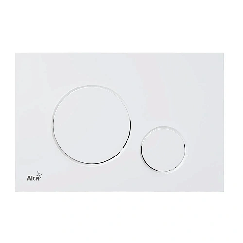 Клавиша смыва Alcaplast M676 для скрытых систем инсталляции, белый/матовый Клавиша смыва Alcaplast M676 для скрытых систем инсталляции, белый/матовый