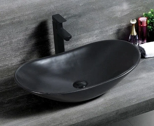 Раковина CeramaLux 7811AMB накладная, черный матовый Раковина CeramaLux 7811AMB накладная, черный матовый