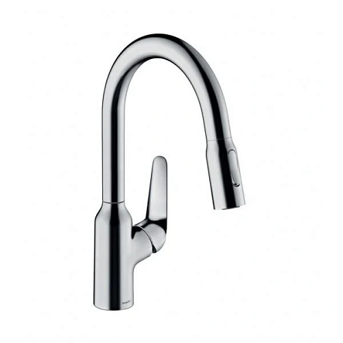 Смеситель для кухни Hansgrohe 180, с вытяжным душем, 2jet 71801000, хром Смеситель для кухни Hansgrohe 180, с вытяжным душем, 2jet 71801000, хром