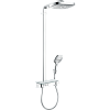 Картинка анонса товара «душевая система hansgrohe raindance select e 300 3jet showerpipe с термостатом, хром 27127000»
