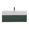 Картинка анонса товара «тумба под раковину cezares premium 55425 plisse verde opaco 1200x440 подвесная»