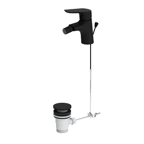 Смеситель для биде Damixa Jupiter 770240300 с донным клапаном, черный Смеситель для биде Damixa Jupiter 770240300 с донным клапаном, черный