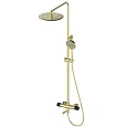 Душевая система Wonzon & Woghand с термостатом, брашированное золото (WW-88739902-BG) Душевая система Wonzon & Woghand с термостатом, брашированное золото (WW-88739902-BG)