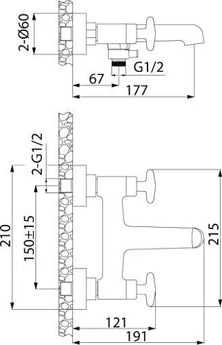 Смеситель для ванны IDDIS Acros ACRSB02i02WA Смеситель для ванны IDDIS Acros ACRSB02i02WA