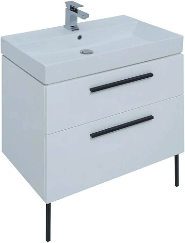 Тумба под раковину Aquanet Nova 75 белый (2 ящика) 00242262 Тумба под раковину Aquanet Nova 75 белый (2 ящика) 00242262
