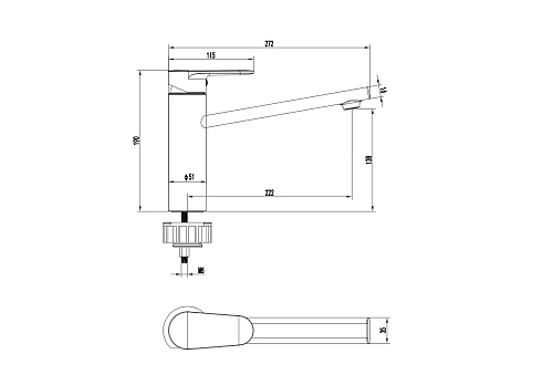 Смеситель для кухни Aquatek НИКА AQ1880CR хром Смеситель для кухни Aquatek НИКА AQ1880CR хром