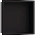 Настенный короб Hansgrohe Original с интегрированной рамой 30х30х10 см 56061670, матовый черный Настенный короб Hansgrohe Original с интегрированной рамой 30х30х10 см 56061670, матовый черный