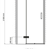 Душевая дверь Wasserkraft Aller 10H 10H05-SPL Душевая дверь Wasserkraft Aller 10H 10H05-SPL