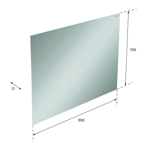 Зеркало Onika Люма 90 см 209032 с LED подсветкой Зеркало Onika Люма 90 см 209032 с LED подсветкой