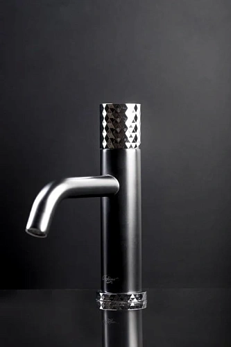 Смеситель для раковины Boheme STICK WHITE DIAMOND CHROME 121-WCR Смеситель для раковины Boheme STICK WHITE DIAMOND CHROME 121-WCR