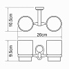 Стакан WasserKRAFT Main K-9228DC Стакан WasserKRAFT Main K-9228DC