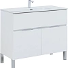 Тумба под раковину Aquanet Алвита New 100 1 ящик, 2 дверцы, белый матовый 00277554 Тумба под раковину Aquanet Алвита New 100 1 ящик, 2 дверцы, белый матовый 00277554