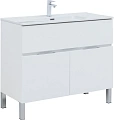 Тумба под раковину Aquanet Алвита New 100 1 ящик, 2 дверцы, белый матовый 00277554 Тумба под раковину Aquanet Алвита New 100 1 ящик, 2 дверцы, белый матовый 00277554