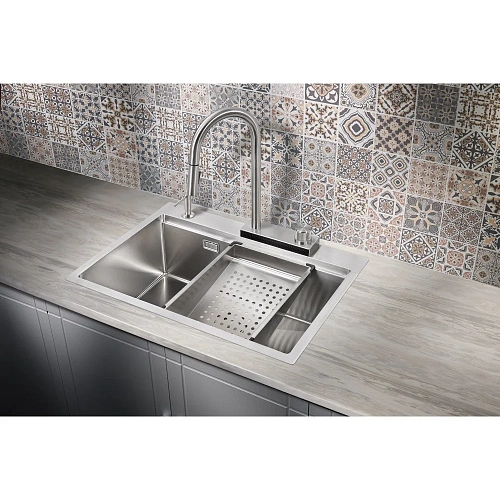 Кухонная мойка Milacio Denia 68 Steel (MC.77410) сталь нержавеющая Кухонная мойка Milacio Denia 68 Steel (MC.77410) сталь нержавеющая