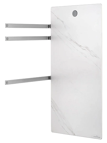 Полотенцесушитель электрический Wonzon & Woghand с греющей плитой белый мрамор, брашированный никель (WW-A503-BR) Полотенцесушитель электрический Wonzon & Woghand с греющей плитой белый мрамор, брашированный никель (WW-A503-BR)