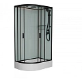 Душевая кабина Frank F412/1R М правосторонняя Black черный профиль матовое стекло 120x80 20068 Душевая кабина Frank F412/1R М правосторонняя Black черный профиль матовое стекло 120x80 20068