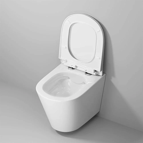 Унитаз подвесной Niagara Vista NG-9302 (495x365x375) безободковый с тонкой крышкой Унитаз подвесной Niagara Vista NG-9302 (495x365x375) безободковый с тонкой крышкой