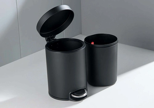 Ведро для мусора Aquatek AQ4991MB черный матовый Ведро для мусора Aquatek AQ4991MB черный матовый