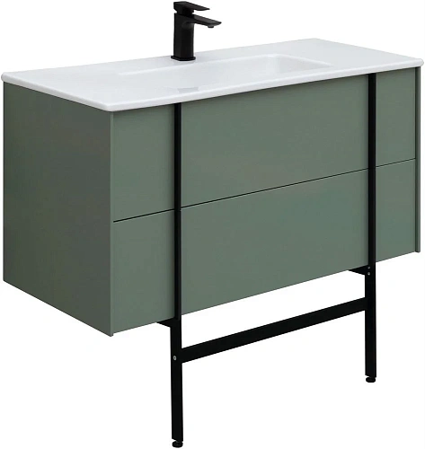 Тумба под раковину Allen Brau Reality 100 1.32007.CGM олива матовый Тумба под раковину Allen Brau Reality 100 1.32007.CGM олива матовый