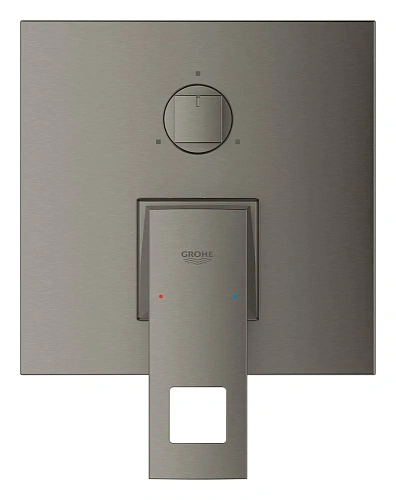 Смеситель для ванны GROHE Eurocube, квадратная розетка, темный графит, матовый (24094AL0) Смеситель для ванны GROHE Eurocube, квадратная розетка, темный графит, матовый (24094AL0)
