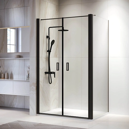 Душевой уголок RGW PA-144B (PA-104B+Z-050-2B+O-104B) 900x700 мм 060814497-014 черный Easy Clean Душевой уголок RGW PA-144B (PA-104B+Z-050-2B+O-104B) 900x700 мм 060814497-014 черный Easy Clean