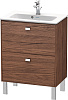 Картинка анонса товара «тумба под раковину duravit brioso br440601021 напольная 62 см орех темный»