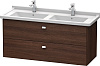 Картинка анонса товара «тумба под раковину duravit brioso br414401053 напольная 102 см каштан»