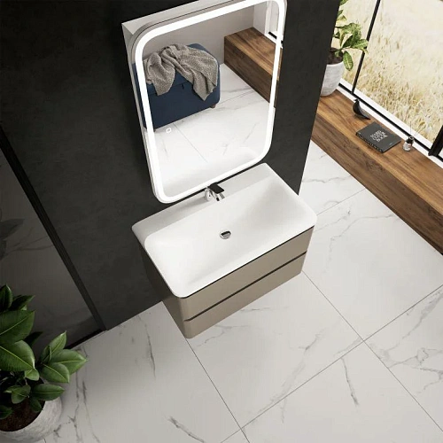 Тумба под раковину AQUAme AQM900480BG S4 подвесная 80 см бежевый Тумба под раковину AQUAme AQM900480BG S4 подвесная 80 см бежевый