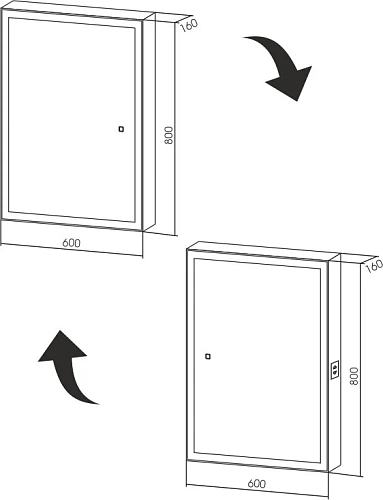 Зеркальный шкаф STWORKI Эстерсунд 60 с подсветкой, сенсорное, прямоугольное, белое, в современном ст 554158 Зеркальный шкаф STWORKI Эстерсунд 60 с подсветкой, сенсорное, прямоугольное, белое, в современном ст 554158