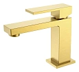 Смеситель для раковины Boheme Qubic Matt Gold 471-MG Смеситель для раковины Boheme Qubic Matt Gold 471-MG