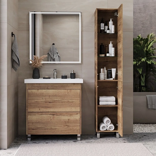 Тумба под раковину BRIZ Риччи т8-70 под раковину Фостер 360 03-08070-06 00 ВЕЛ дуб веллингтон табак Тумба под раковину BRIZ Риччи т8-70 под раковину Фостер 360 03-08070-06 00 ВЕЛ дуб веллингтон табак