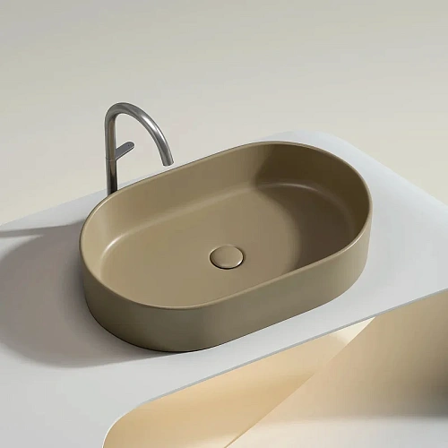 Раковина Ceramica Nova ELEMENT CN6048MC Капучино матовый накладная Раковина Ceramica Nova ELEMENT CN6048MC Капучино матовый накладная