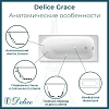 Ванна чугунная Delice Grace 170х70 DLR230643 Ванна чугунная Delice Grace 170х70 DLR230643