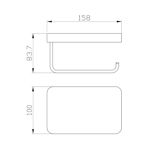 Держатель туалетной бумаги Wonzon & Woghand с полкой, хром (WW-9736) Держатель туалетной бумаги Wonzon & Woghand с полкой, хром (WW-9736)