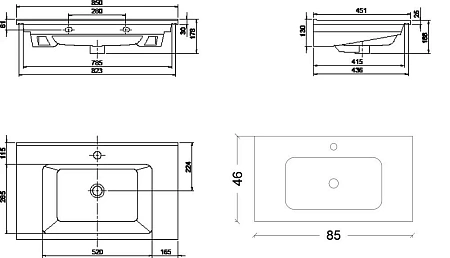 Раковина Boheme Capolda 85 876-085 Раковина Boheme Capolda 85 876-085
