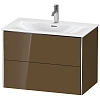 Тумба под раковину Duravit XSquare XS432406161 подвесная 81 см Коричнево-оливковый глянцевый Тумба под раковину Duravit XSquare XS432406161 подвесная 81 см Коричнево-оливковый глянцевый