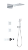Душевая система Wonzon &amp; Woghand с термостатом, встраиваемая, хром (WW-D4538-A-CR)