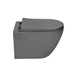 Унитаз подвесной Vincea Globo VT1-14TMA Tornado, антрацит матовый, ультратонкое soft-close сиденье Унитаз подвесной Vincea Globo VT1-14TMA Tornado, антрацит матовый, ультратонкое soft-close сиденье