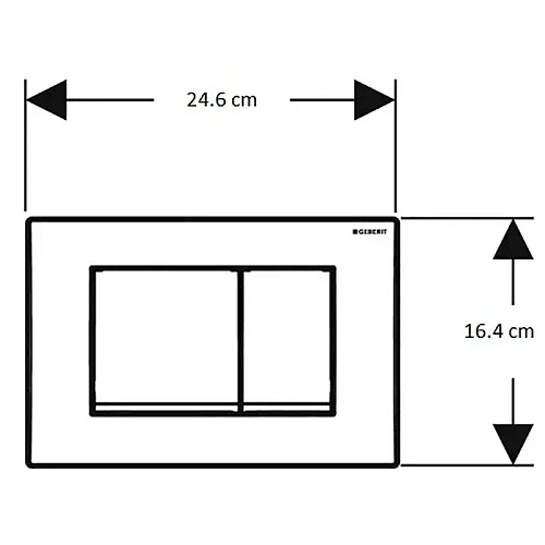 Инсталляция для унитаза Geberit Duofix Delta 458.163.21.1 с кнопкой смыва хром Инсталляция для унитаза Geberit Duofix Delta 458.163.21.1 с кнопкой смыва хром