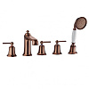 Картинка анонса товара «смеситель на борт ванны swedbe terracotta art 2508 с душевой лейкой на 5 отверстий»