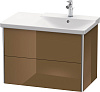 Картинка анонса товара «тумба под раковину duravit xsquare xs418706161 подвесная 81 см коричнево-оливковый глянцевый»