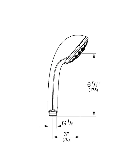 Душевая лейка GROHE Relexa (5 режимов), хром (28897000) Душевая лейка GROHE Relexa (5 режимов), хром (28897000)